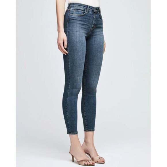 L'AGENCE 'Margot' High-Rise Skinny Stretch Ankle Jeans, New Vintage - Picture 2 of 3